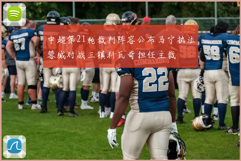 中超第21轮裁判阵容公布马宁执法蓉城对战三镇科瓦奇担任主裁